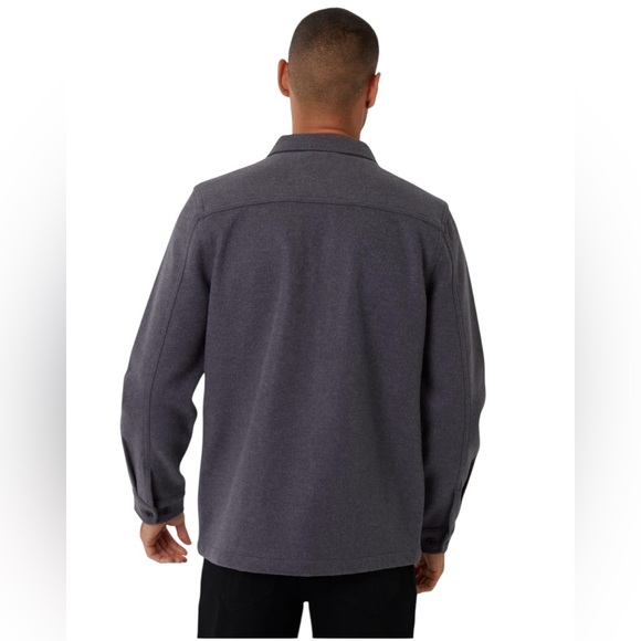Threadbare Grey Brushed Button Up Shacket Mens Size XL - Picture 4 of 10